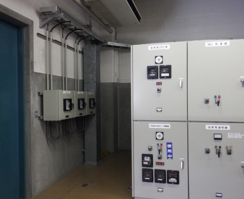 電気室制御盤工事